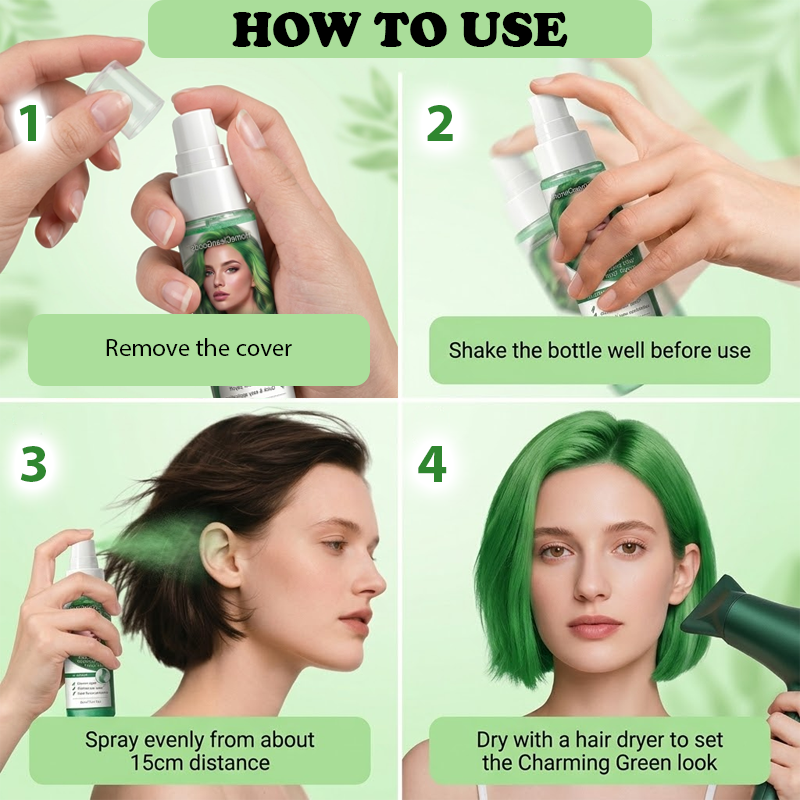 ViannoCraft™ QuickTint Temporary Hair Color Spray