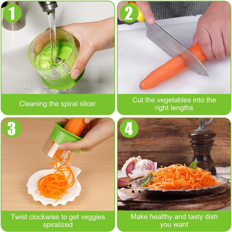 ViannoCraft™ TwistCut Veggie Spiralizer