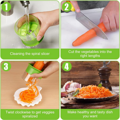 ViannoCraft™ TwistCut Veggie Spiralizer