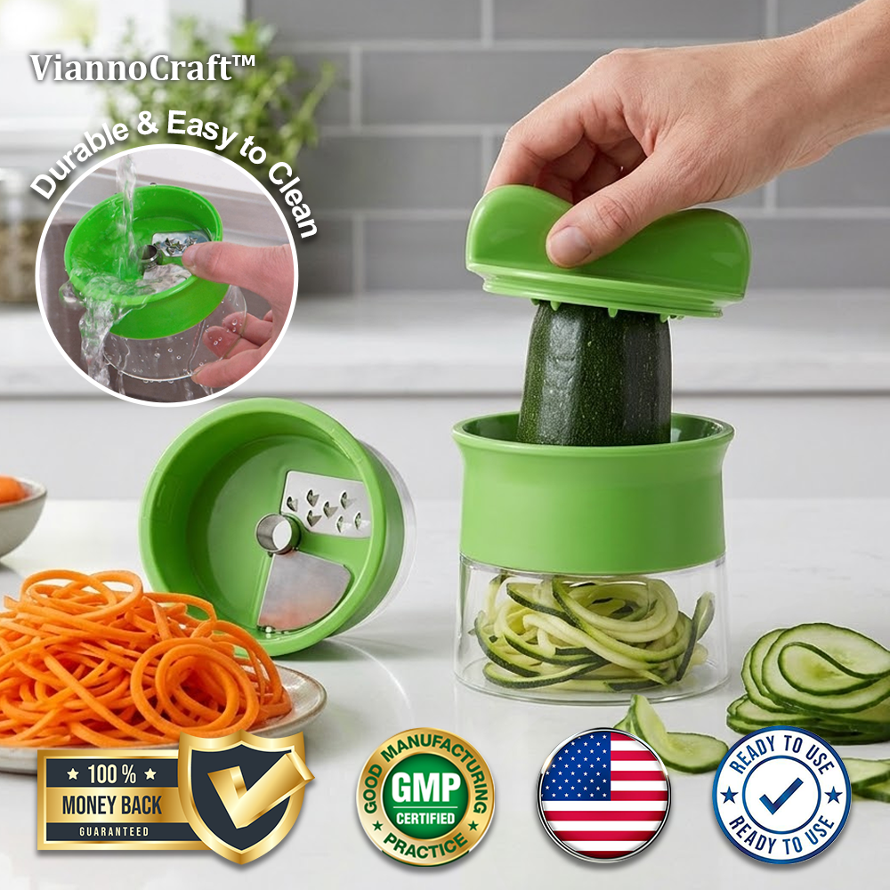 ViannoCraft™ TwistCut Veggie Spiralizer