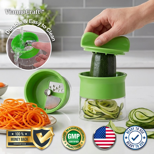 ViannoCraft™ TwistCut Veggie Spiralizer