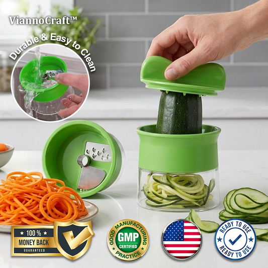 ViannoCraft™ TwistCut Veggie Spiralizer